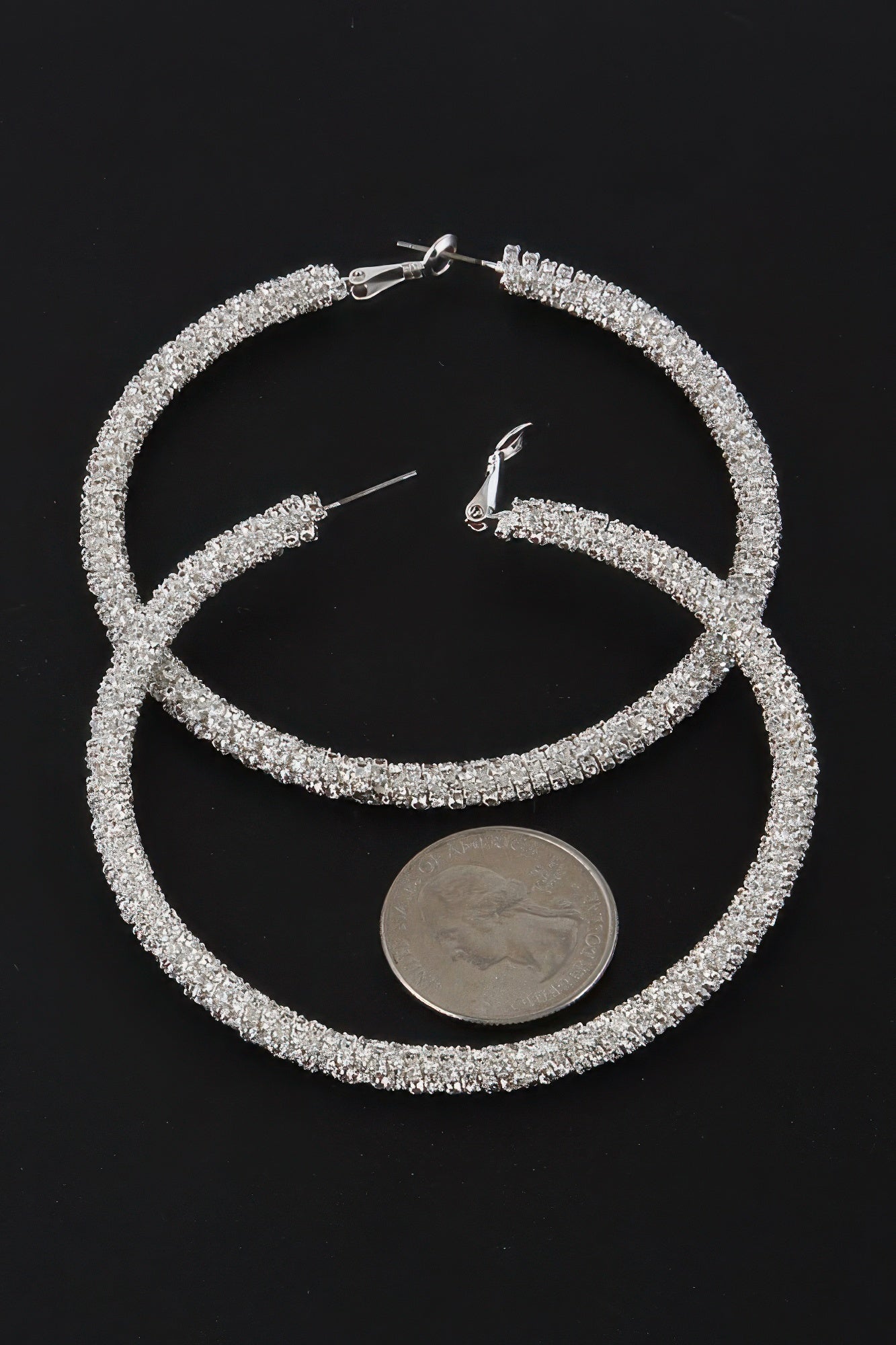 Bejeweled Hoop Earrings - Goddess Vibes