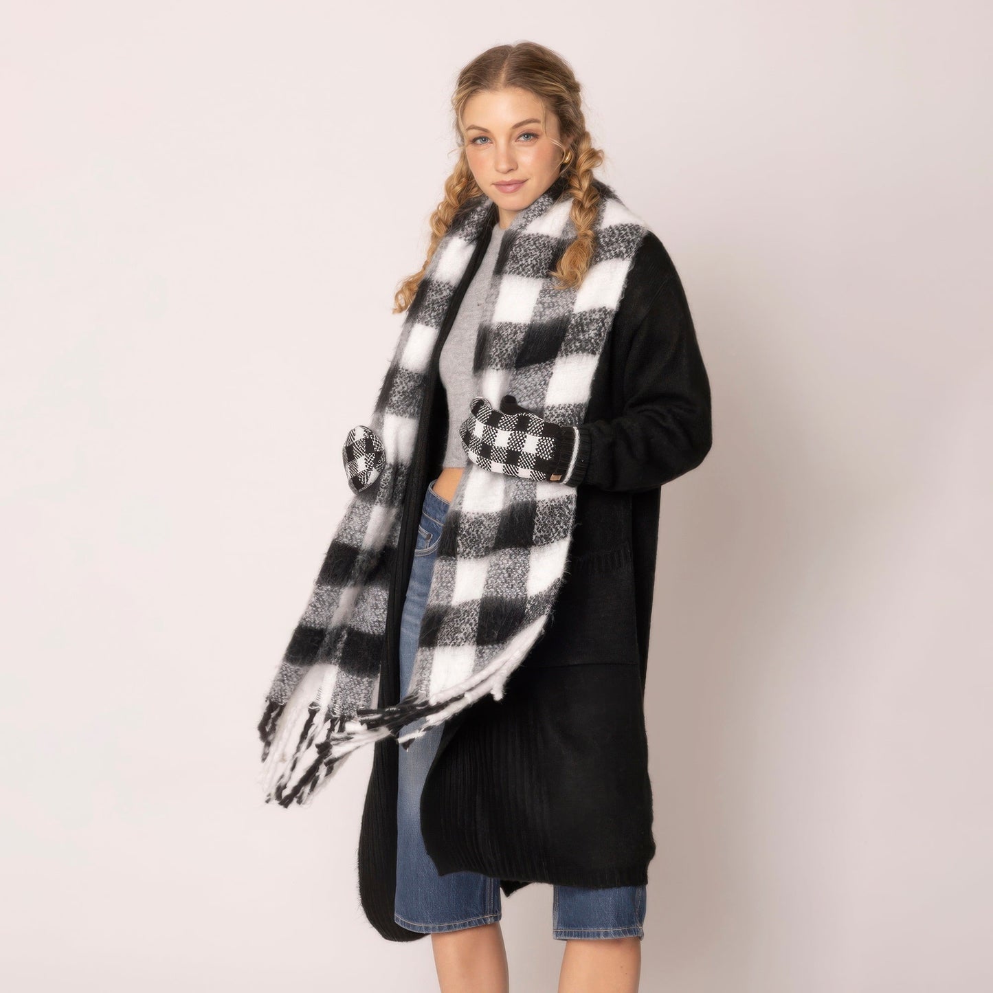 Buffalo Plaid Scarf - Goddess Vibes