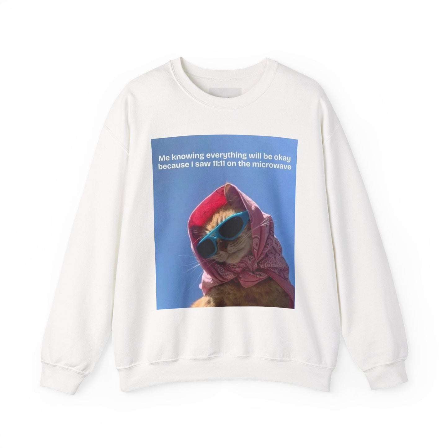 Cozy Cat - Themed Crewneck Sweatshirt, Perfect for Cat Lovers, Gifts for Her, Funny Sweatshirt, Casual Wear, Unique Cat Apparel - Goddess Vibes