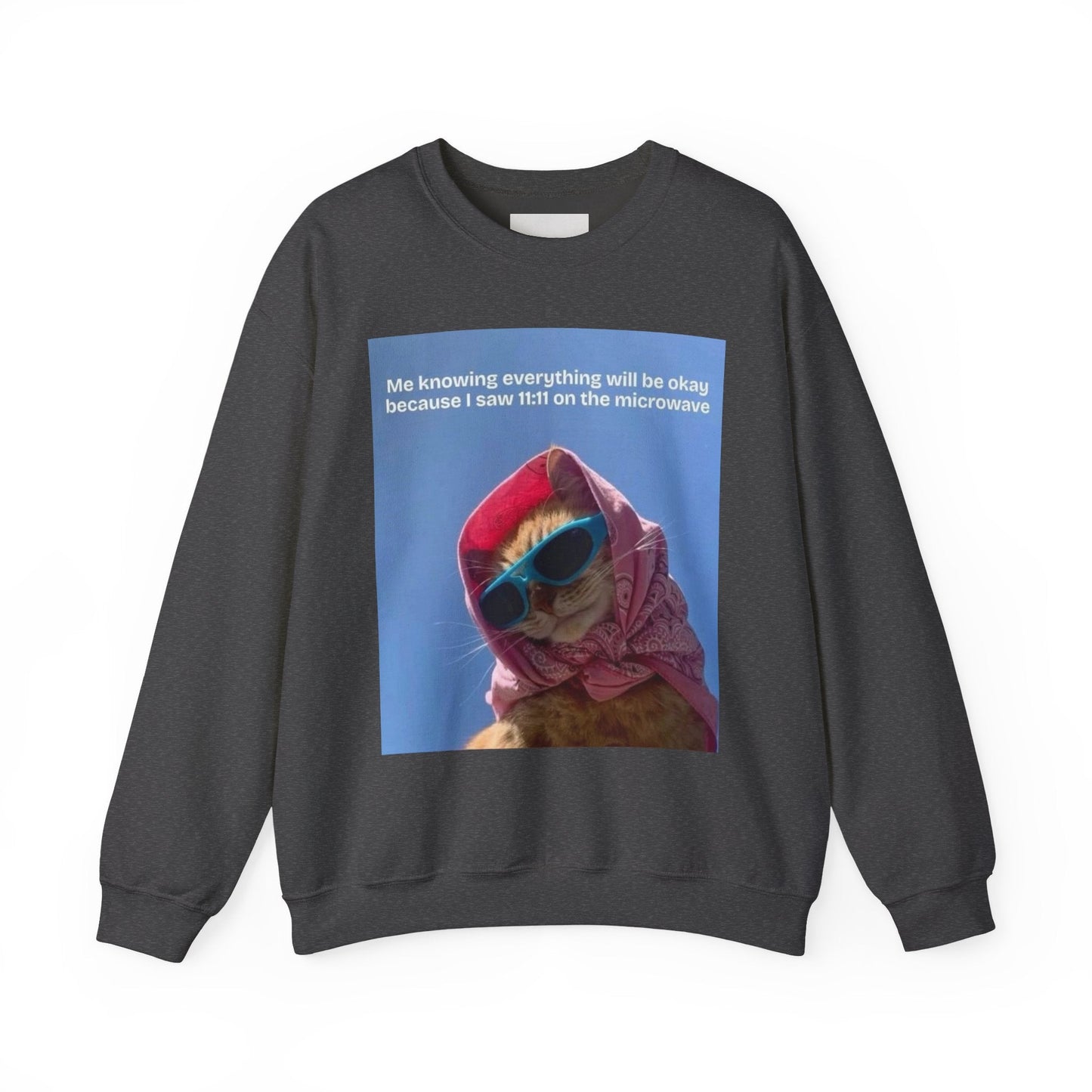 Cozy Cat - Themed Crewneck Sweatshirt, Perfect for Cat Lovers, Gifts for Her, Funny Sweatshirt, Casual Wear, Unique Cat Apparel - Goddess Vibes
