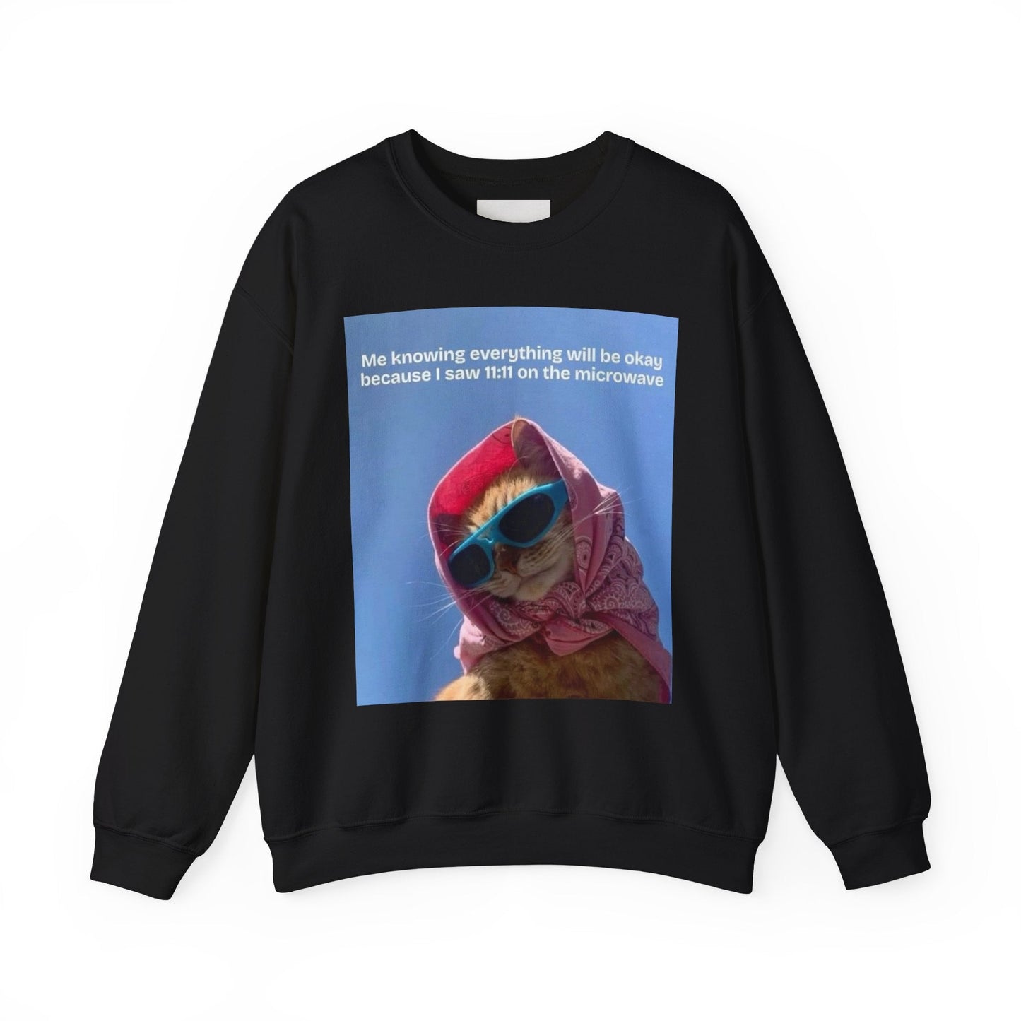 Cozy Cat - Themed Crewneck Sweatshirt, Perfect for Cat Lovers, Gifts for Her, Funny Sweatshirt, Casual Wear, Unique Cat Apparel - Goddess Vibes