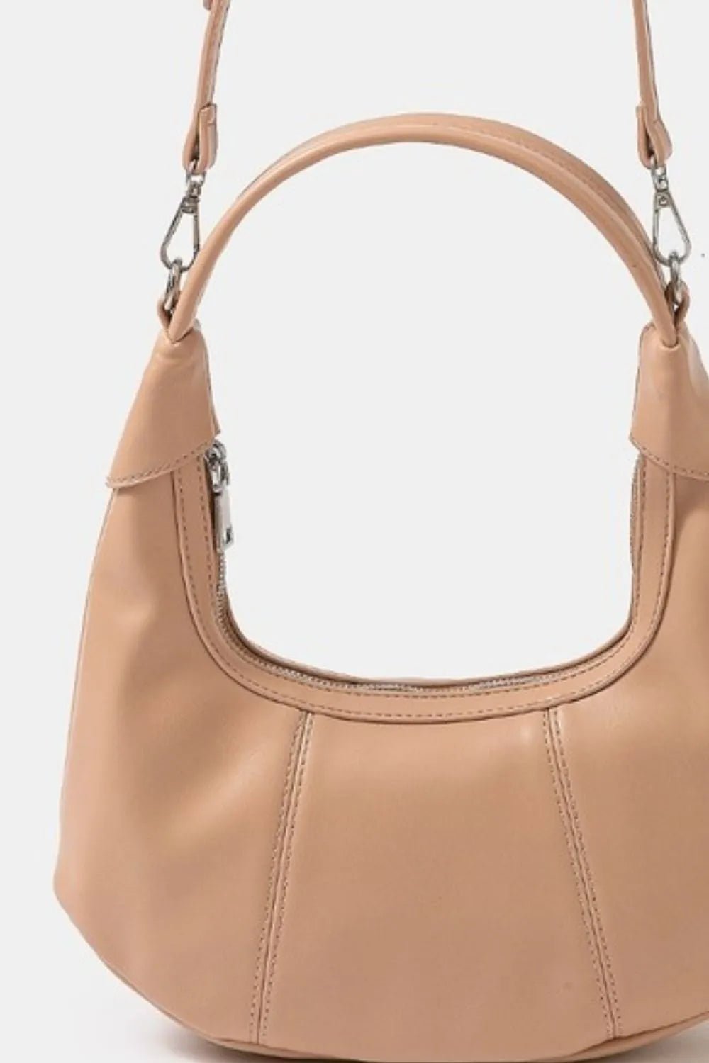 Fame Faux Leather Round Multi Panel Hand Bag - Goddess Vibes