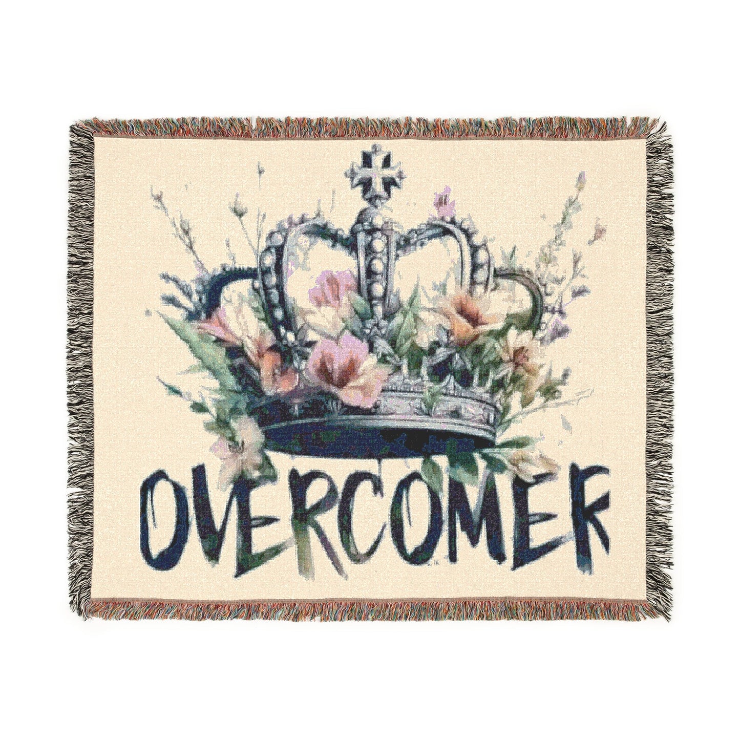 Inspirational Woven Blanket - Perfect Gift for Resilience and Comfort, Cozy Throw, Overcomer - Goddess Vibes