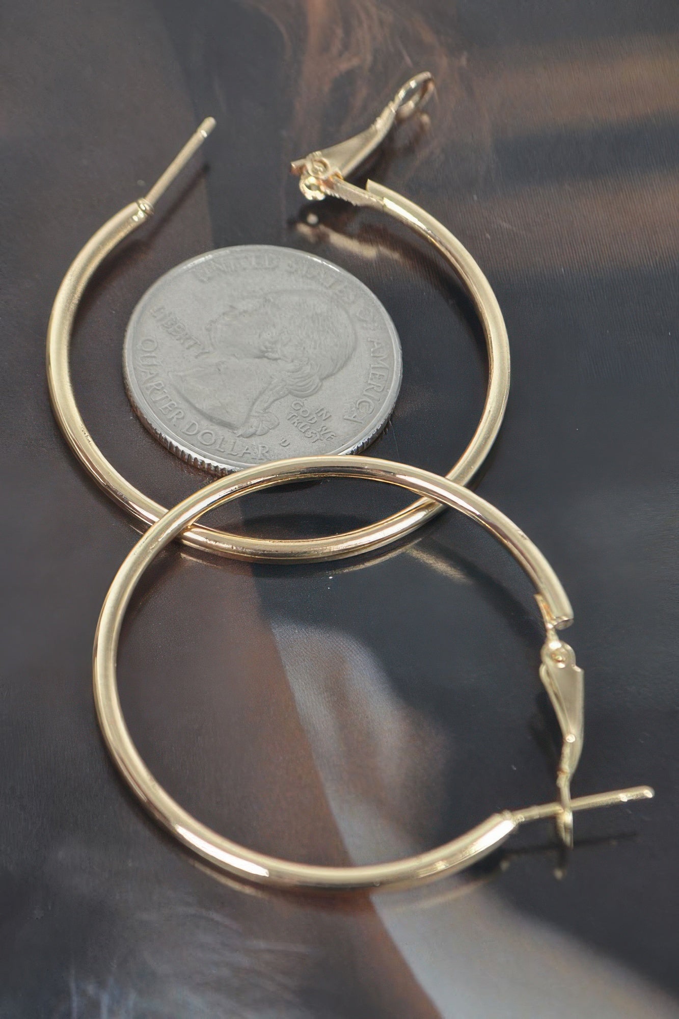 Metal 40mm Hoop Earring - Goddess Vibes