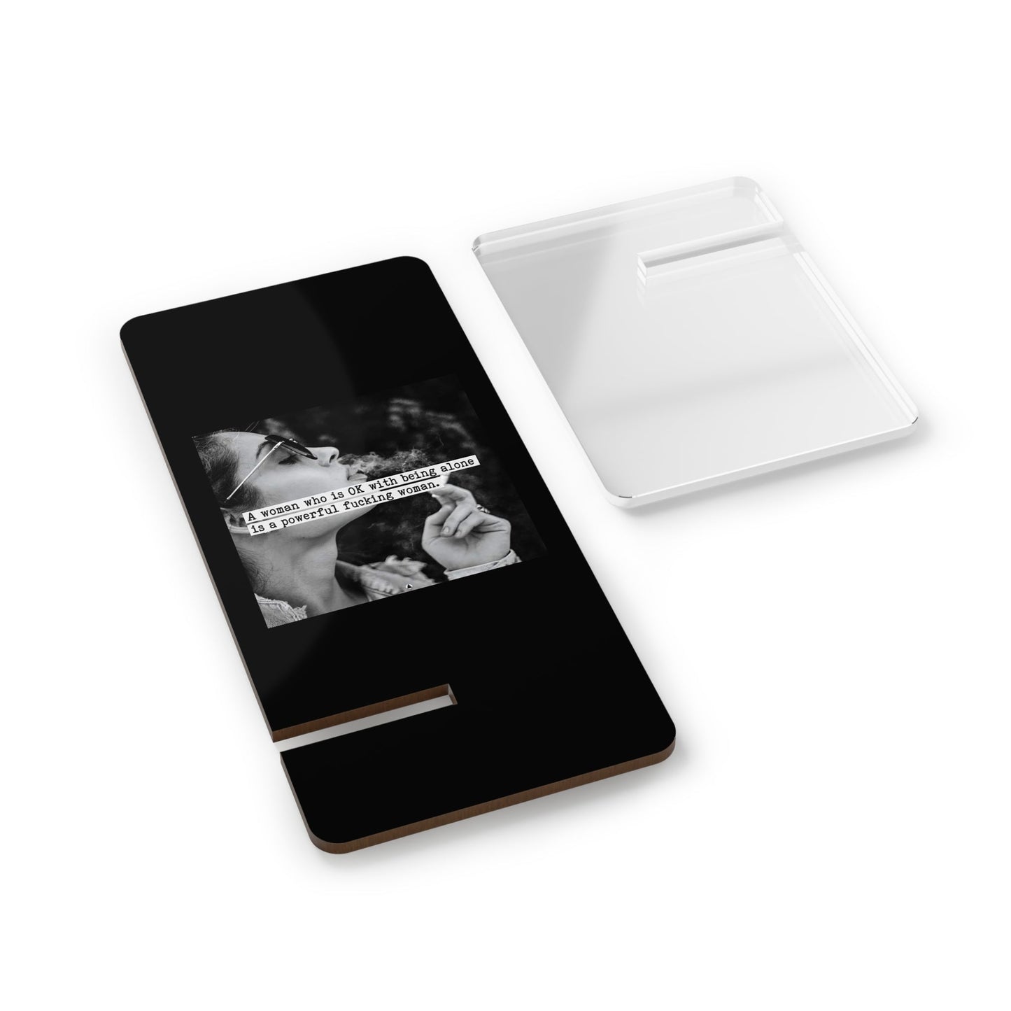 Mobile Stand for Smartphones | Sleek Desk Display with Inspirational Quote | Perfect for Office, Home, Gifts, and Holidays - Goddess Vibes