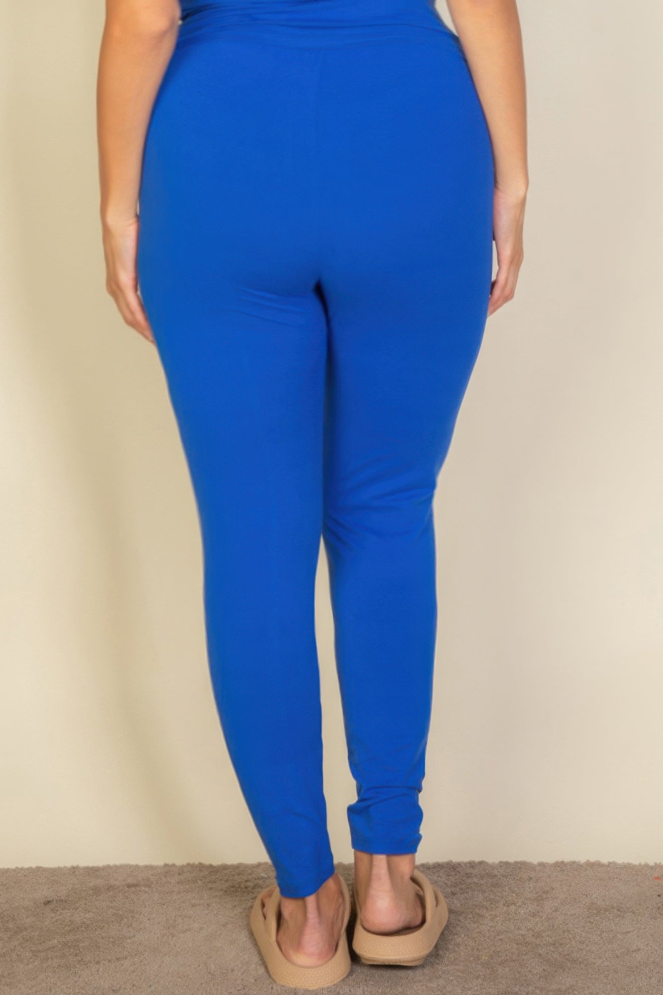 Plus Basic Solid Leggings - Goddess Vibes