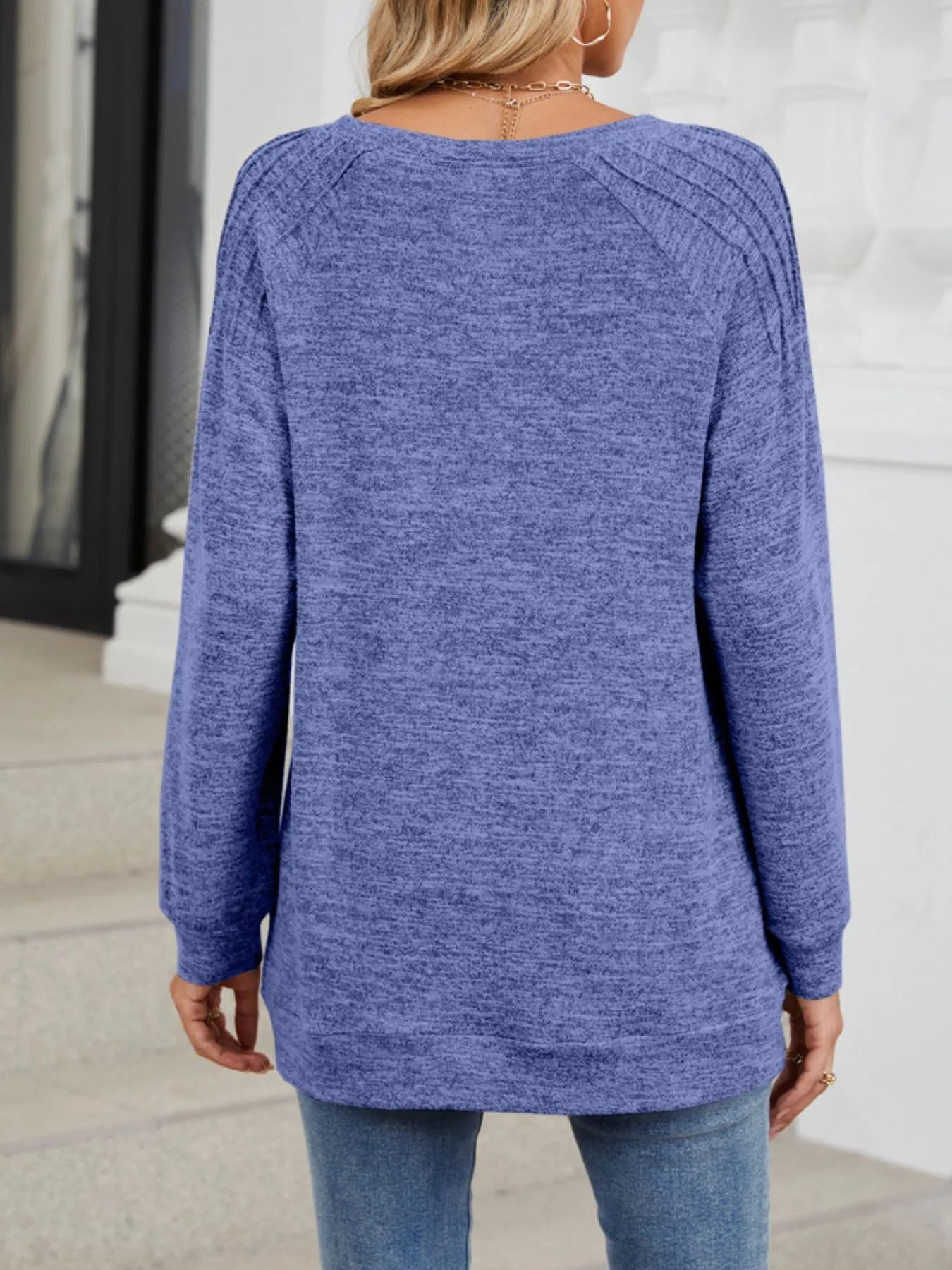 Round Neck Long Sleeve T-Shirt - Goddess Vibes