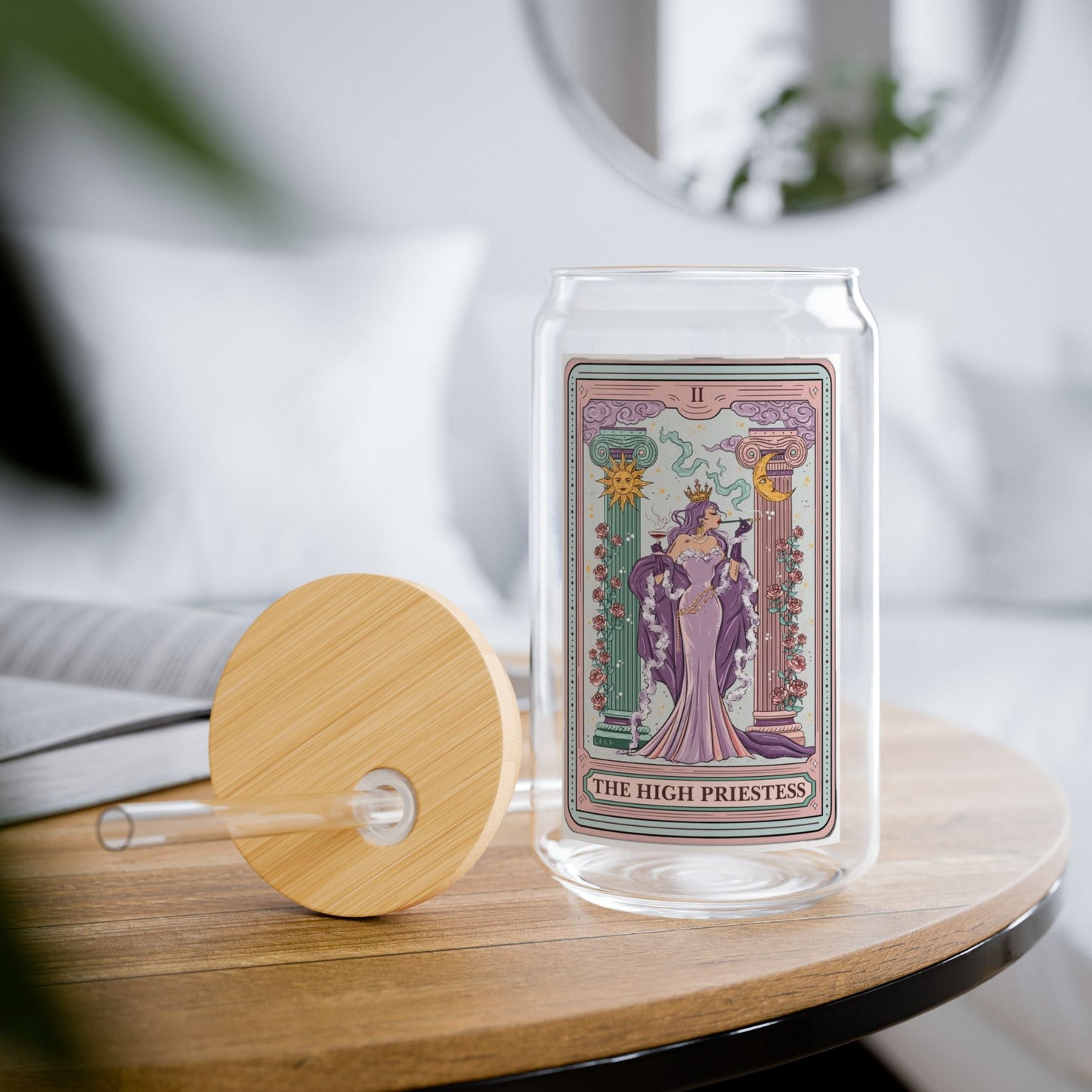 The High Priestess Elegant Glass Sipper - Goddess Vibes