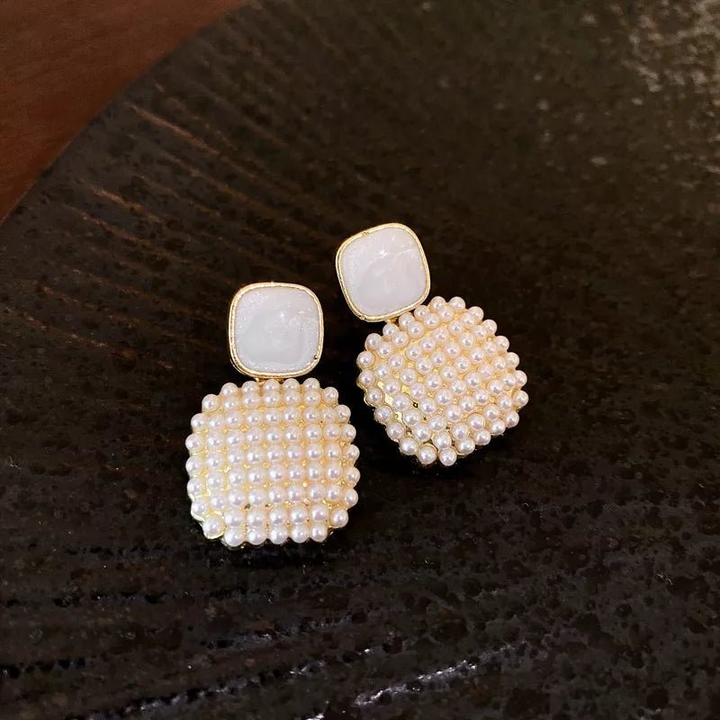 18K Gold - Plated Alloy Geometric Earrings - Goddess Vibes