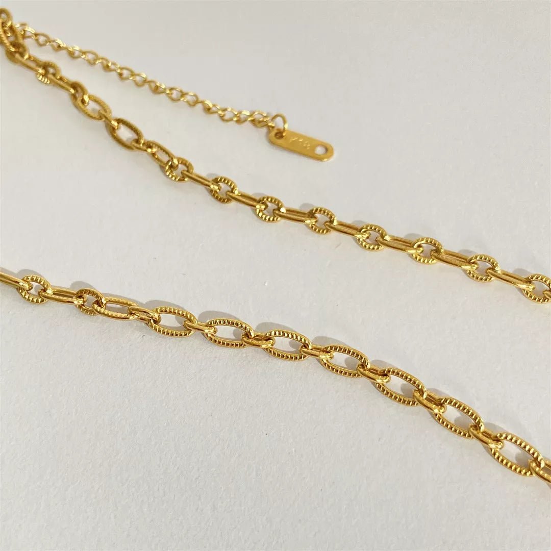 18K Gold - Plated Titanium Steel Pendant Necklace - Goddess Vibes