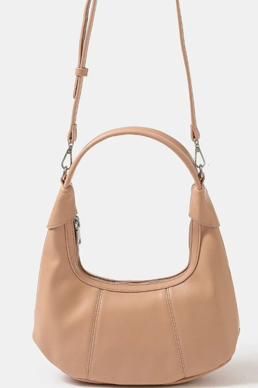 Fame Faux Leather Round Multi Panel Hand Bag - Goddess Vibes