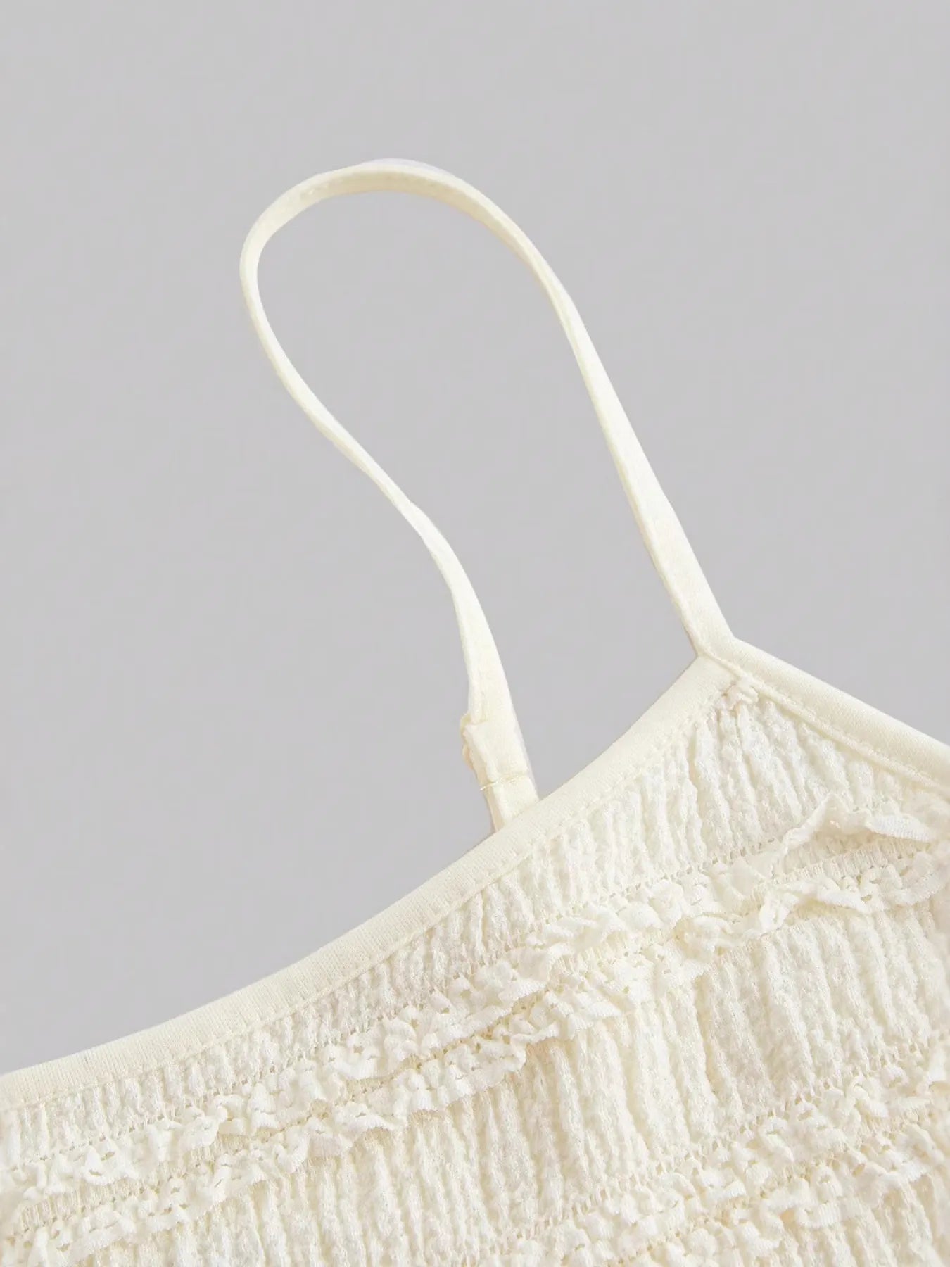 Frill Scoop Neck Cami and Skirt Set - Goddess Vibes