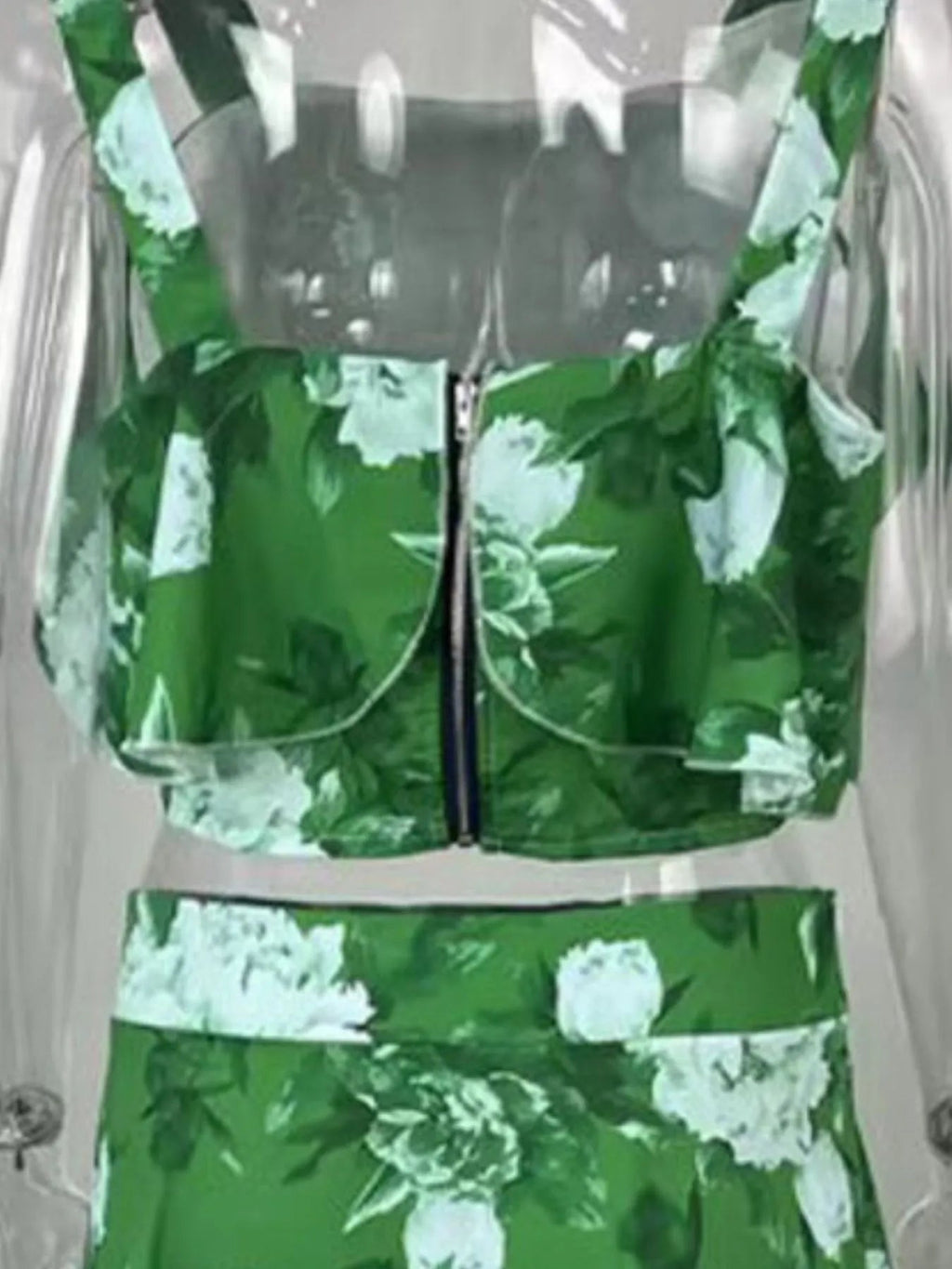 Full Size Floral Cami and Layered Skirt Set Plus Size - Goddess Vibes