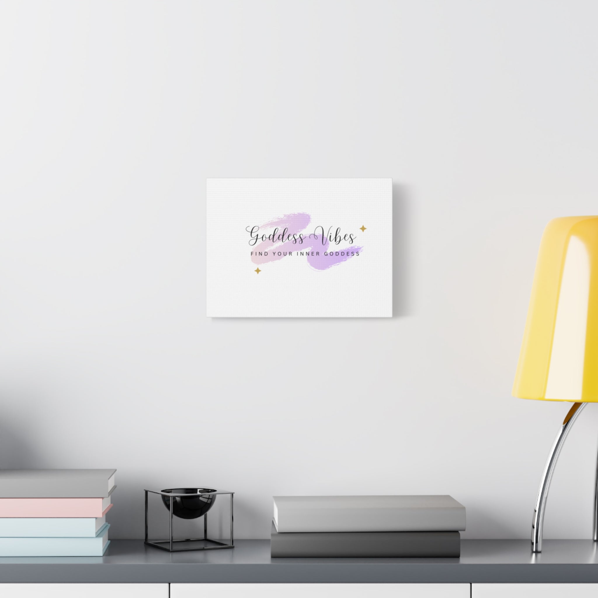 Goddess Vibes Wall Art Canvas, Inspirational Home Decor, Lavish Gift for Her, Stylish Room Decor, Relaxing Aesthetic, Motivational Decor - Goddess Vibes