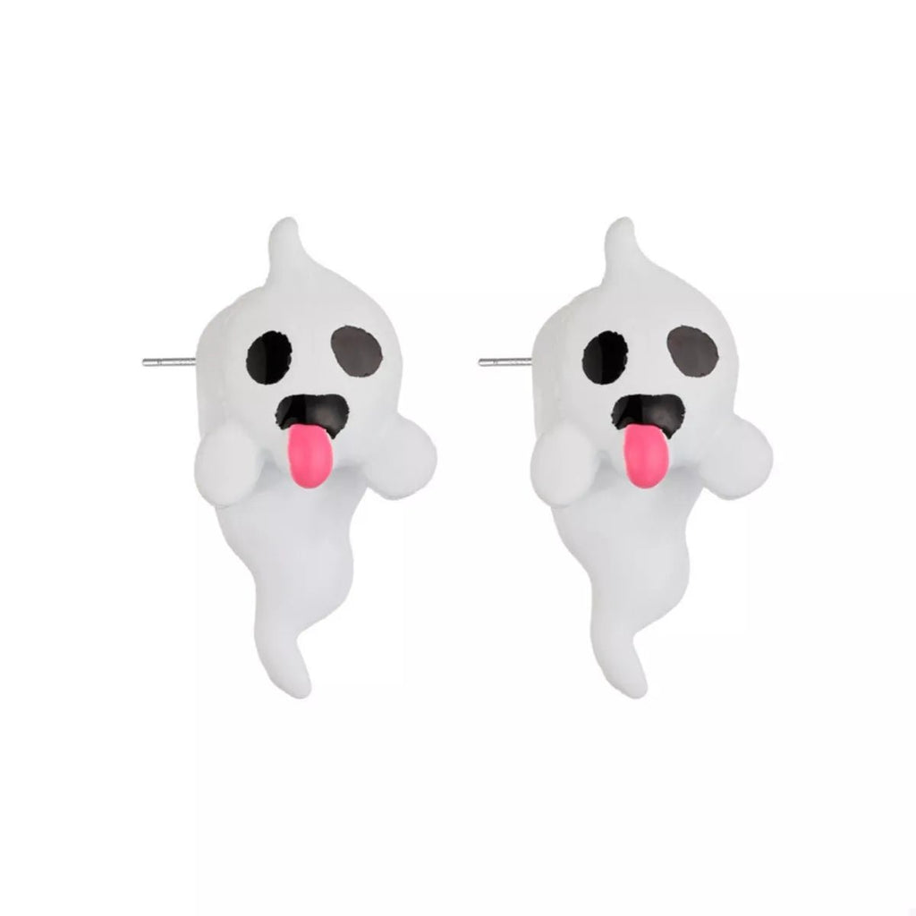Halloween Ghost and Pumpkin Dangle Earrings - Goddess Vibes