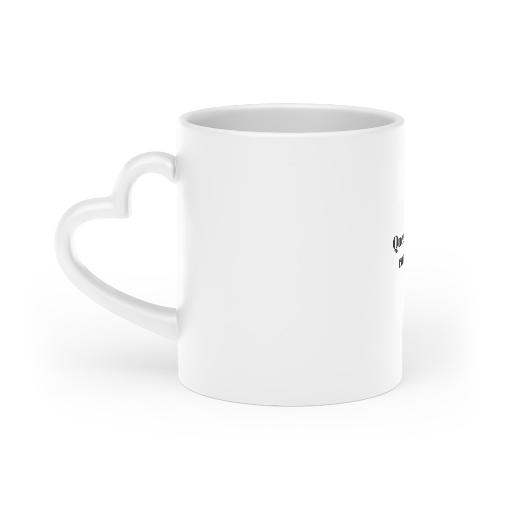 Heart - Shaped Mug - "Queens Don't Compete" - Goddess Vibes