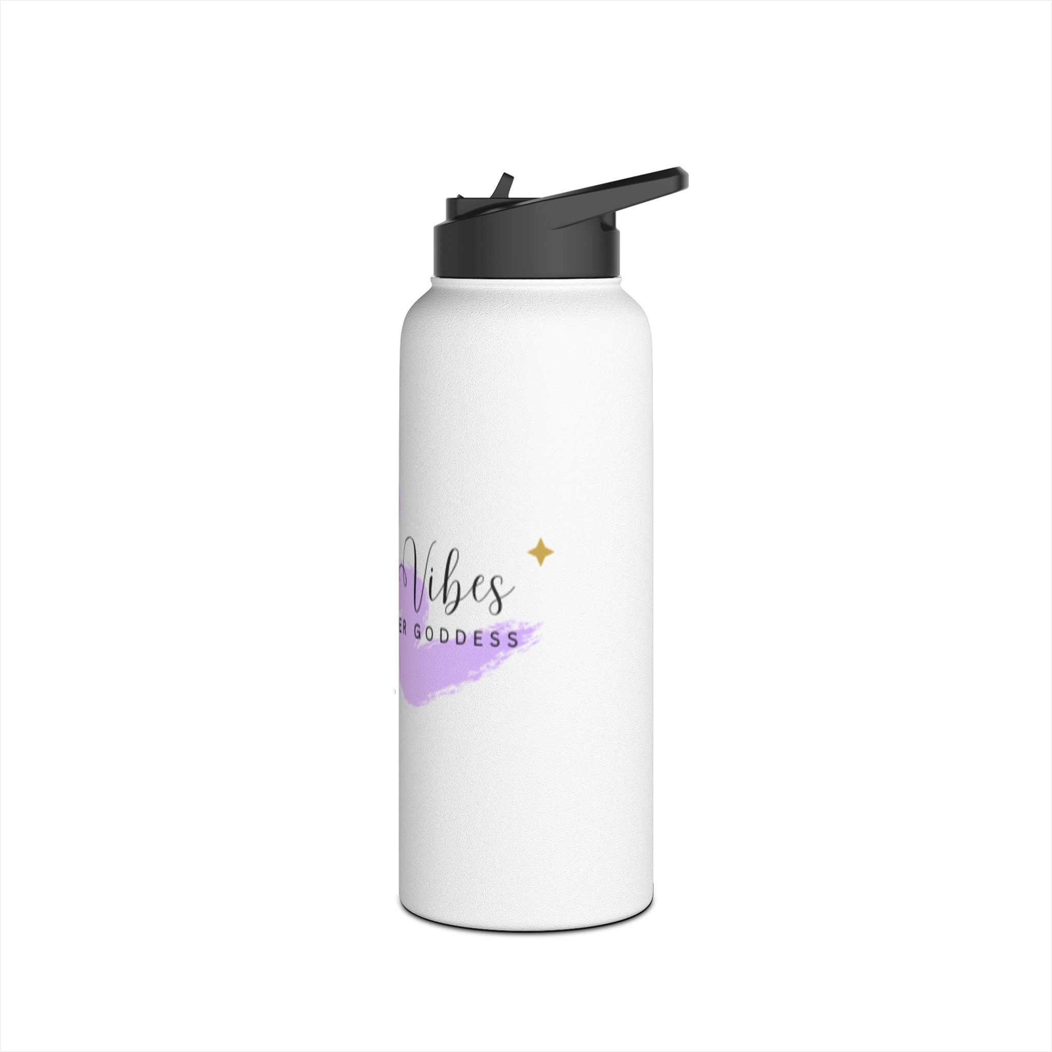 Inspirational Stainless Steel Water Bottle, Stay Hydrated, Motivational Gift, Eco - Friendly Travel Mug, Unique Fitness Companion, Inner [...] - Goddess Vibes
