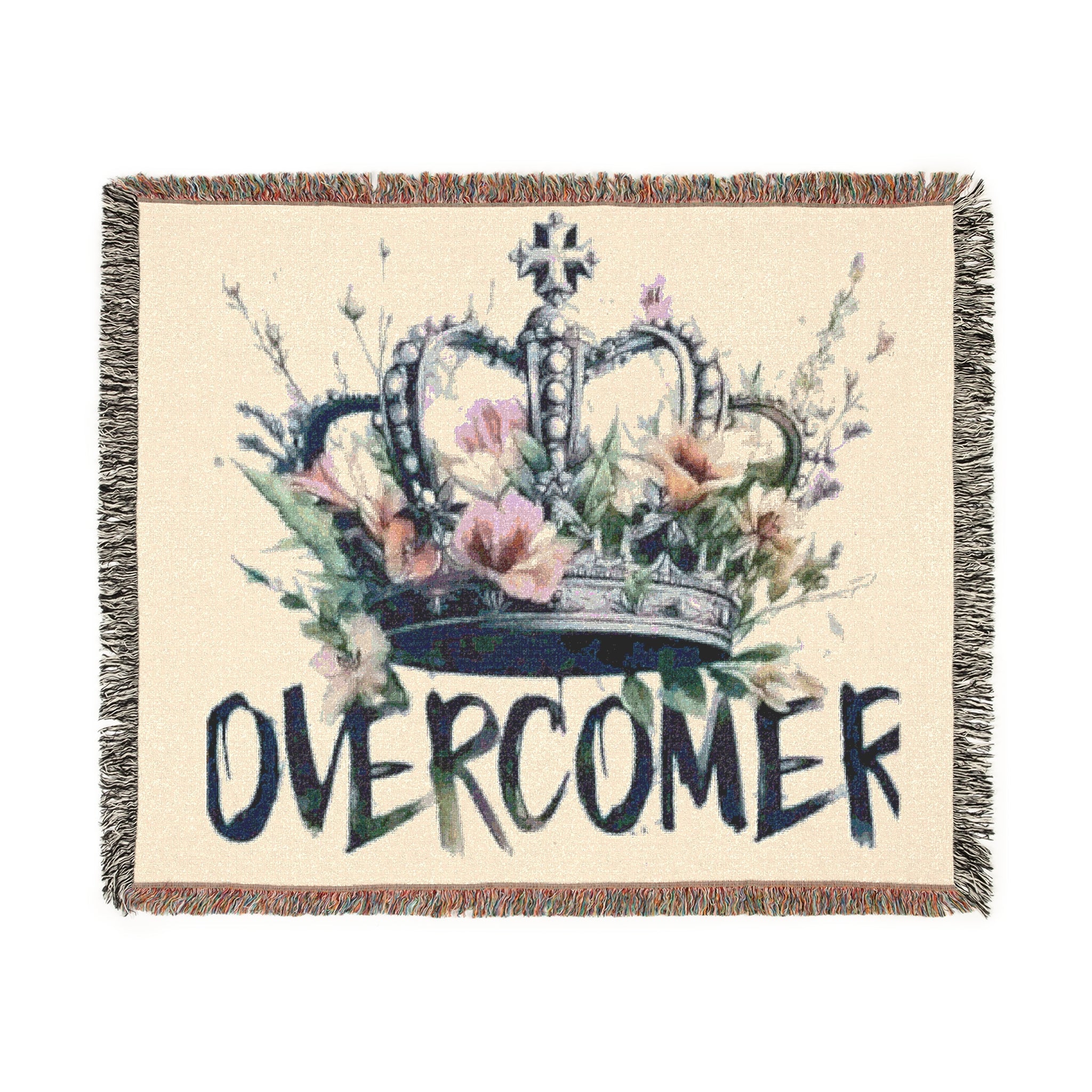 Inspirational Woven Blanket - Perfect Gift for Resilience and Comfort, Cozy Throw, Overcomer - Goddess Vibes