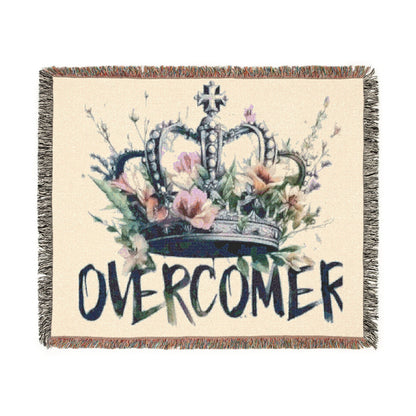 Inspirational Woven Blanket - Perfect Gift for Resilience and Comfort, Cozy Throw, Overcomer - Goddess Vibes