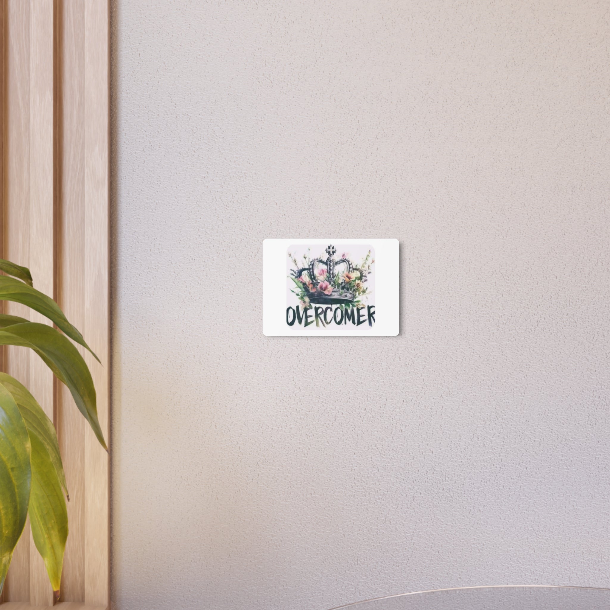 Metal Art Sign - Overcomer Crown Decor, Inspirational Wall Art, Home Office Decor, Gift for Encouragement, Uplifting Art - Goddess Vibes