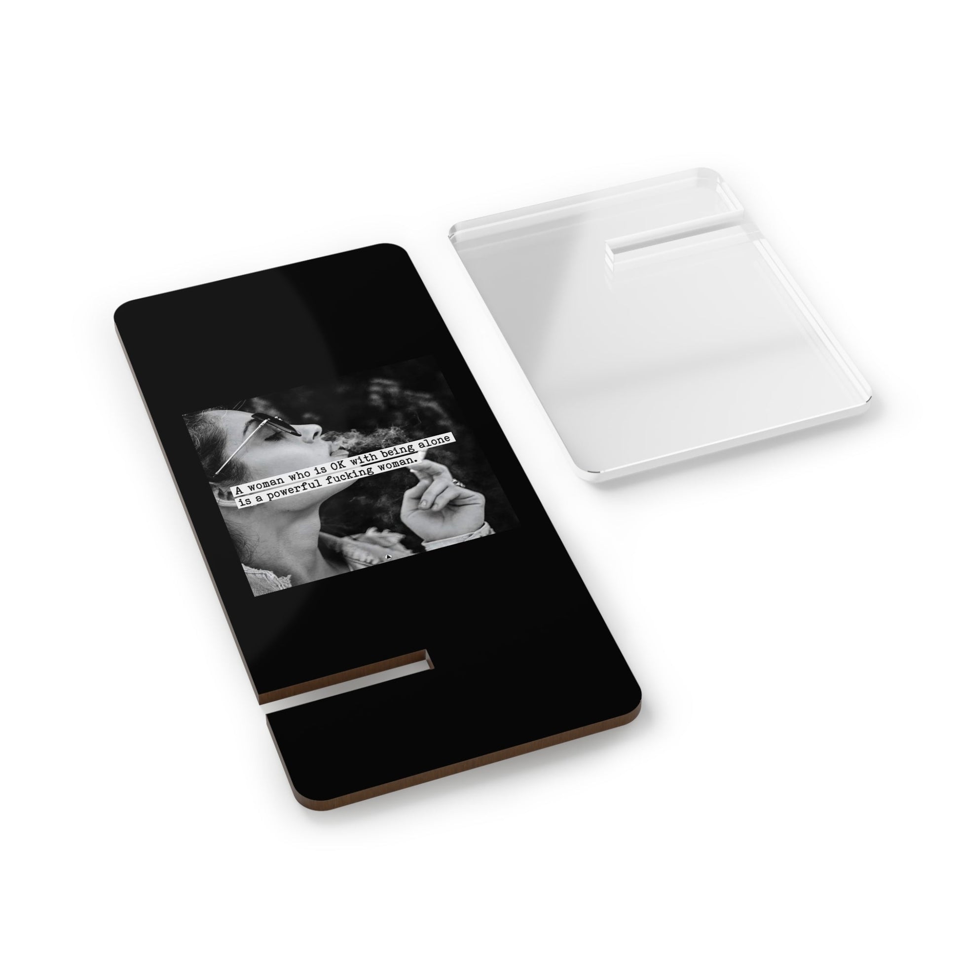 Mobile Stand for Smartphones | Sleek Desk Display with Inspirational Quote | Perfect for Office, Home, Gifts, and Holidays - Goddess Vibes