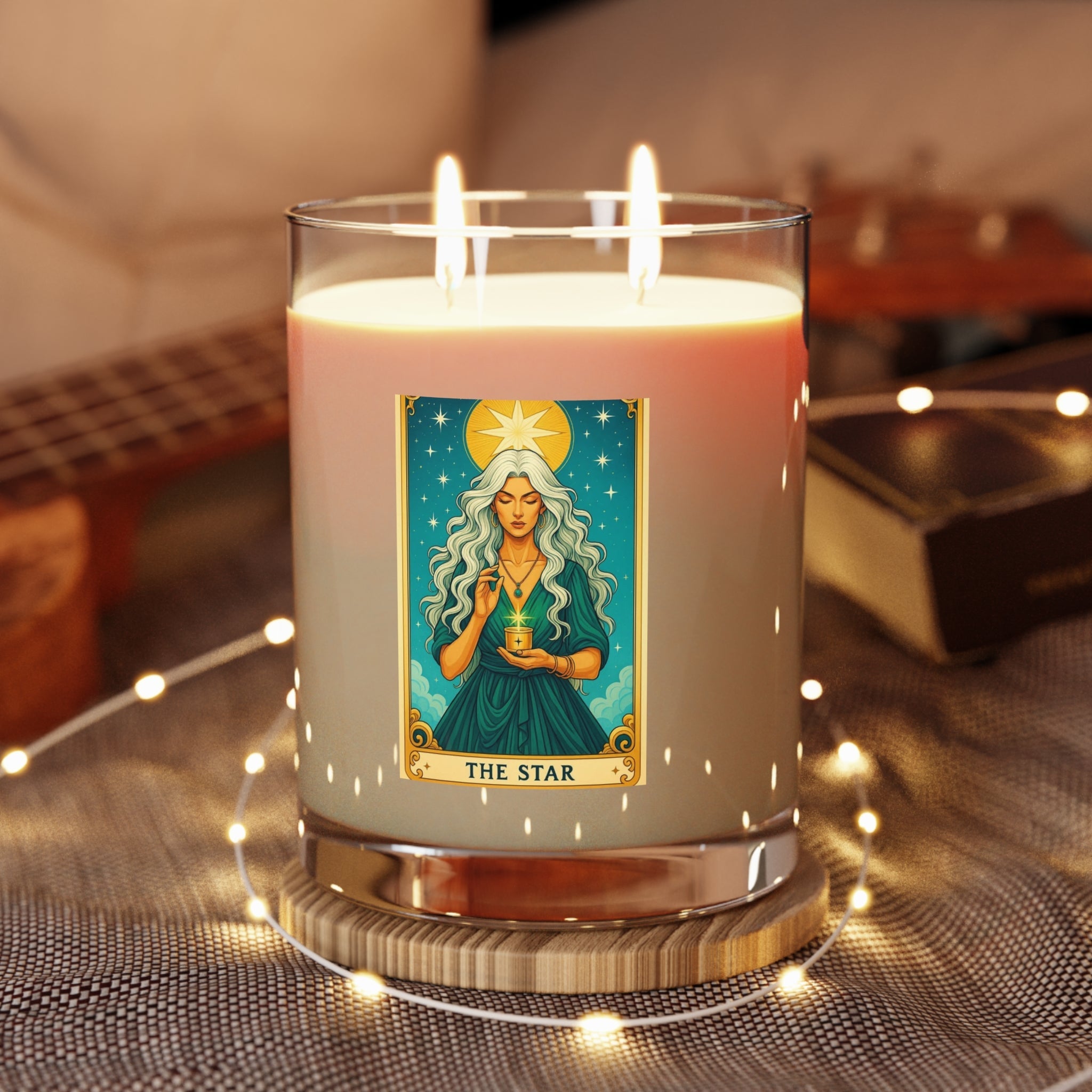 Mystical Star Scented Candle - Aromatic Home Decor, Meditation Gift, Relaxation, Tarot Lover's Gift, Ritual Candle - Goddess Vibes