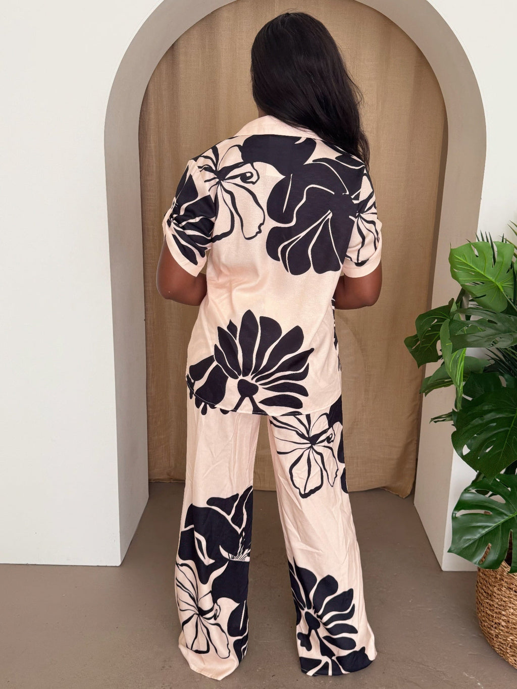 Noir Bloom Pants Set - Goddess Vibes
