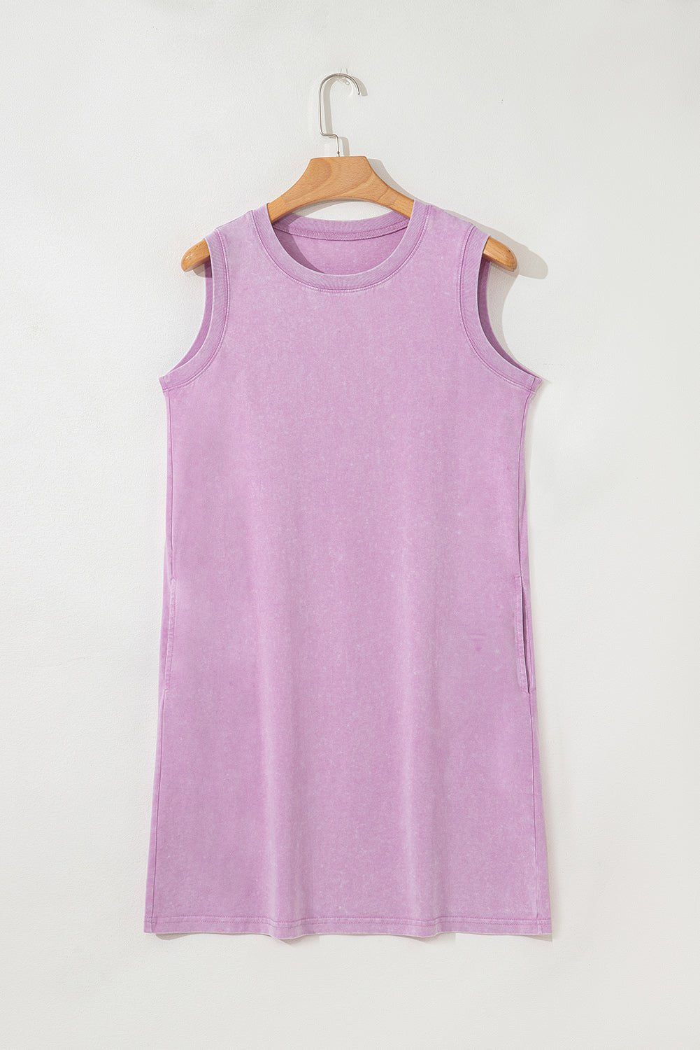 Phalaenopsis Mineral Wash Tank Mini Dress with Pockets - Goddess Vibes