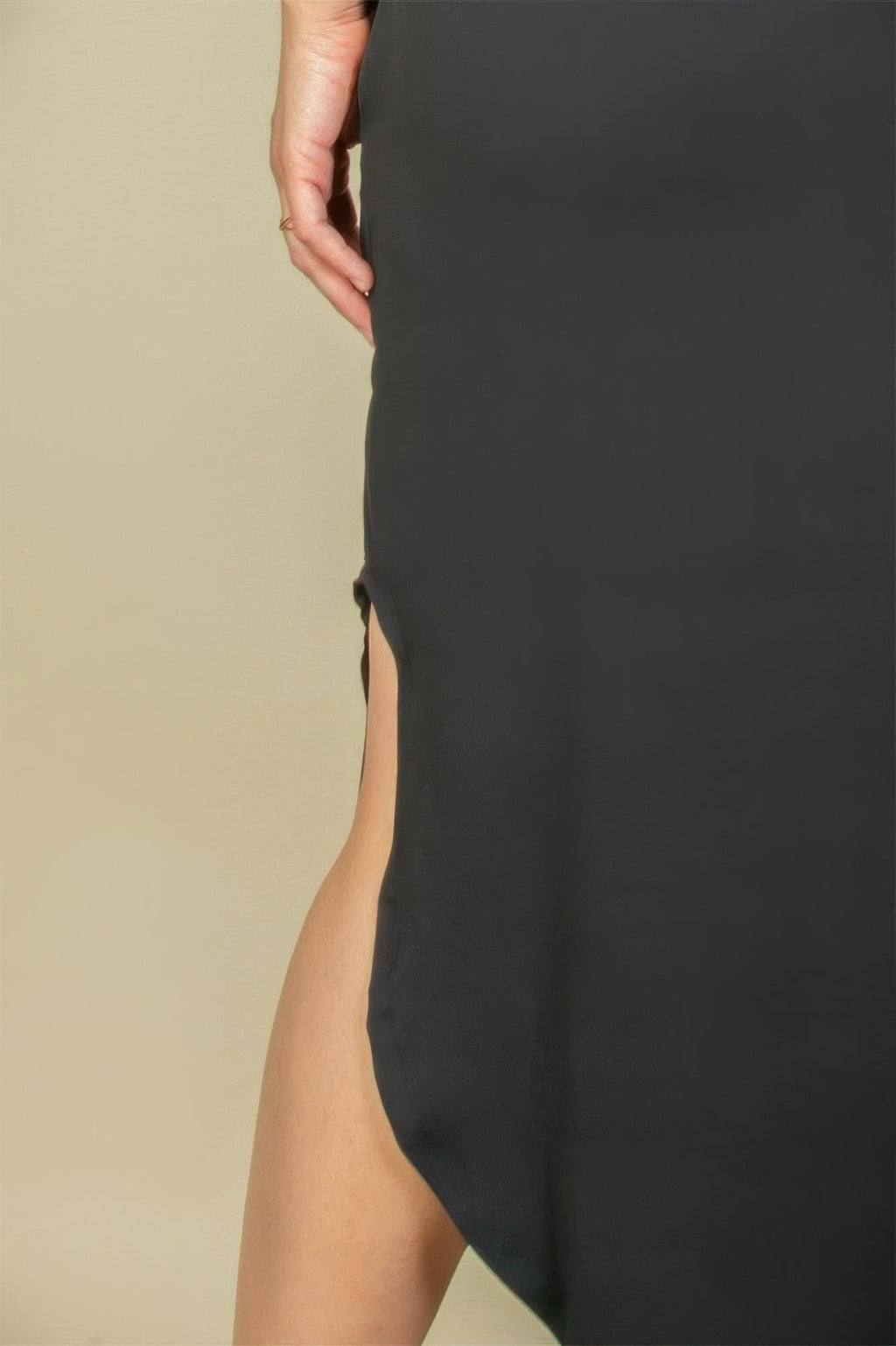 Plus Size Hidden Pocket Batwing Sleeve V Neck Long Dress - Goddess Vibes