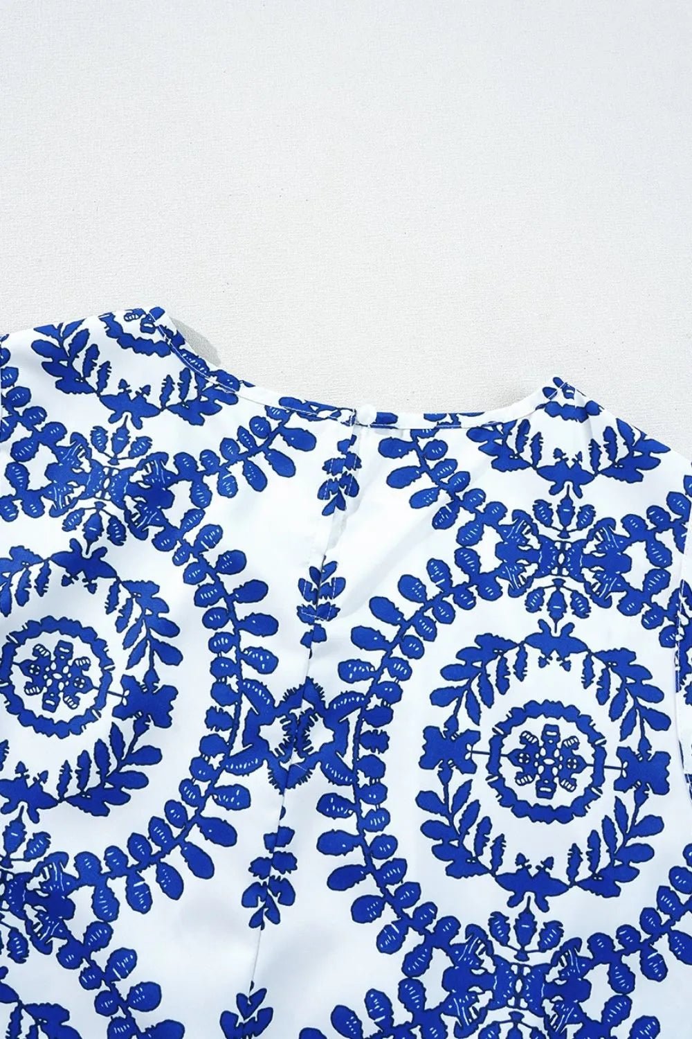 Printed Crew Neck Sleeveless Top - Goddess Vibes
