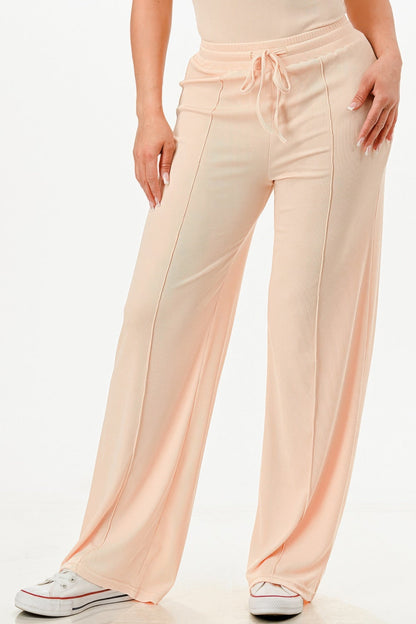 Ribbed Bodysuit And Pants Set - Goddess Vibes