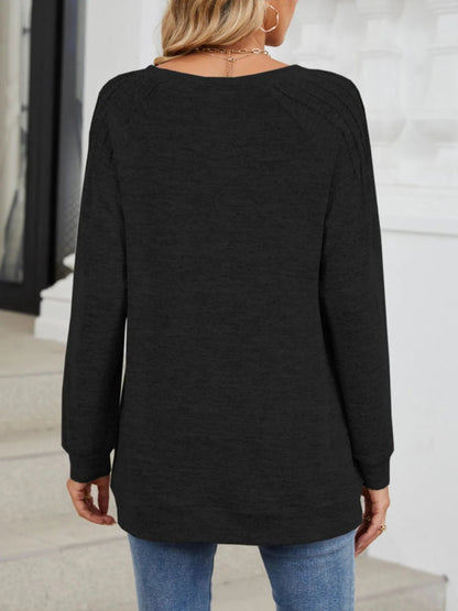 Round Neck Long Sleeve T-Shirt - Goddess Vibes