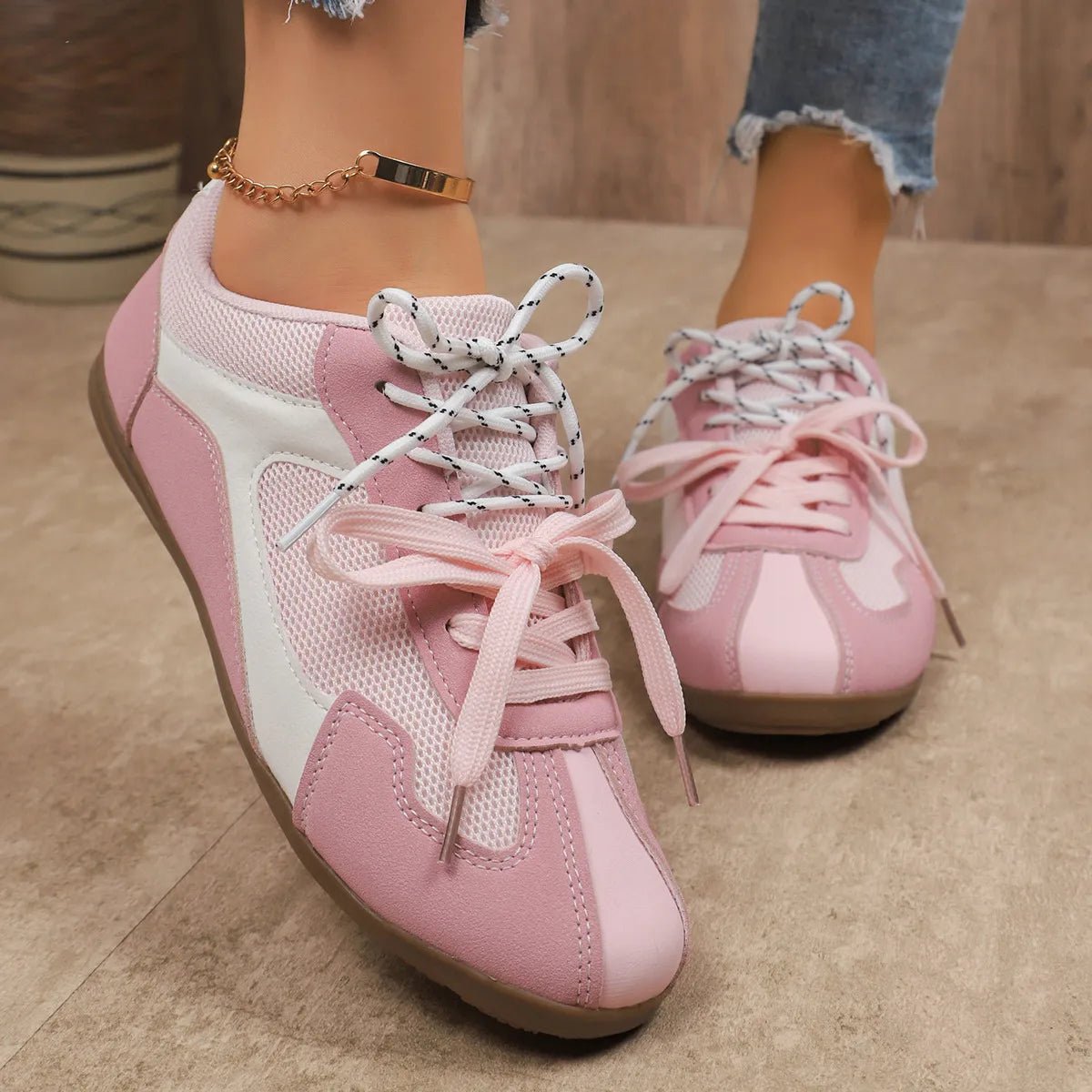 Round Toe Platform Sneakers - Goddess Vibes