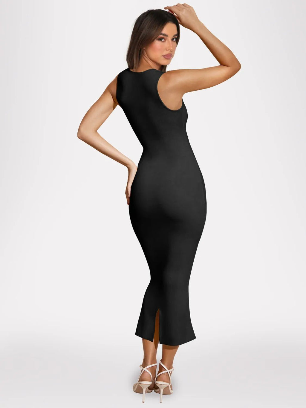 Slit Back Sleeveless Maxi Tank Dress - Goddess Vibes