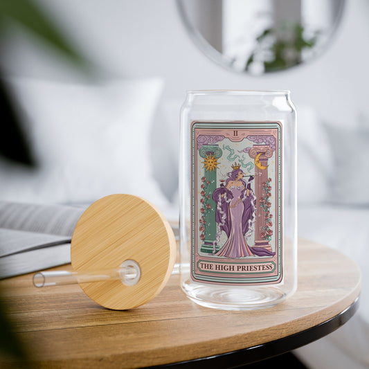 The High Priestess Elegant Glass Sipper - Goddess Vibes