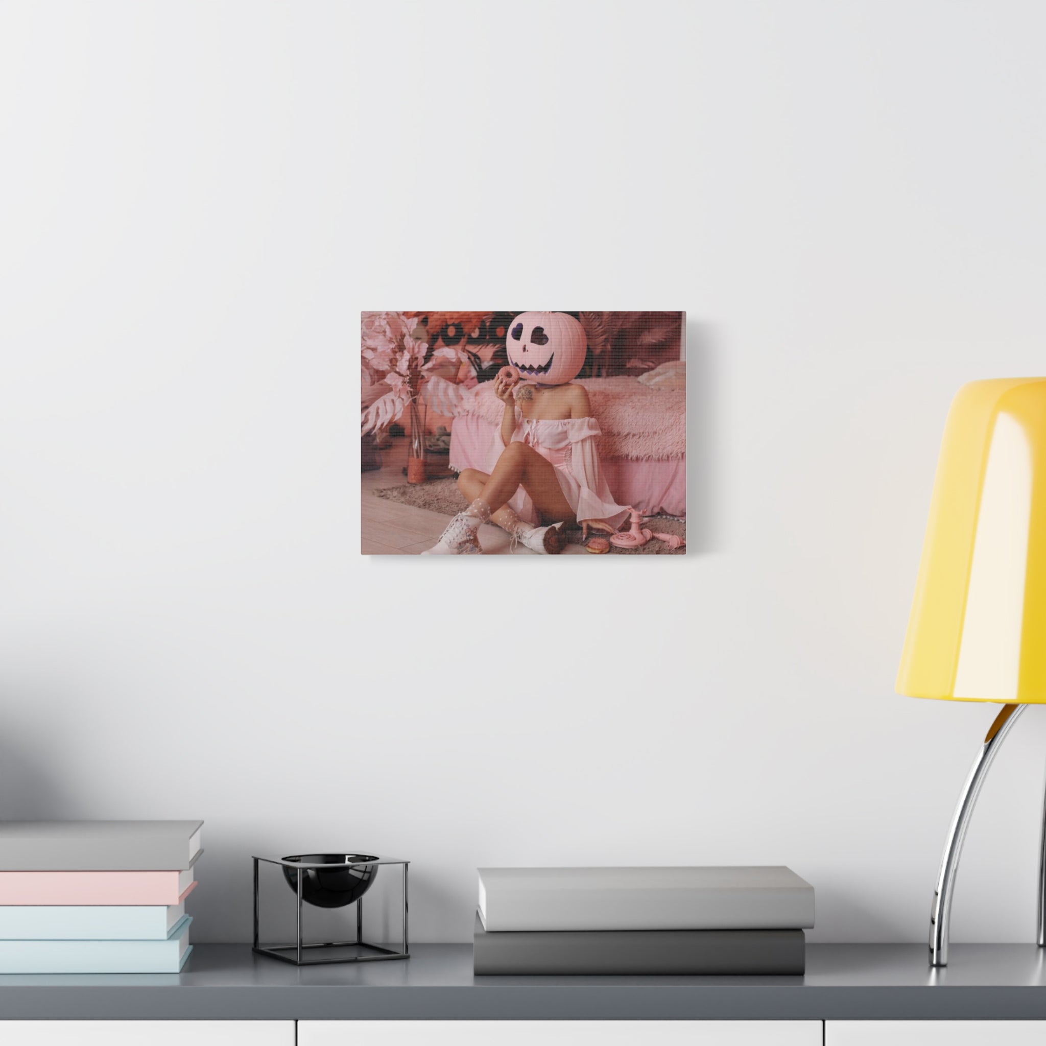 Whimsical Pumpkin Canvas Art, Halloween Home Décor - Goddess Vibes